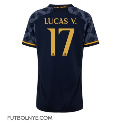 Camiseta Real Madrid Lucas Vazquez #17 Visitante Equipación para mujer 2023-24 manga corta